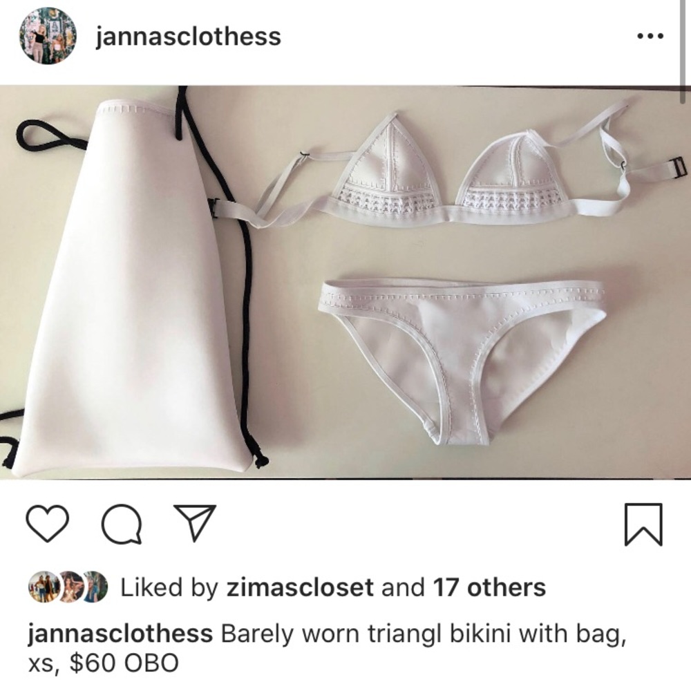 White Triangl Bikini
